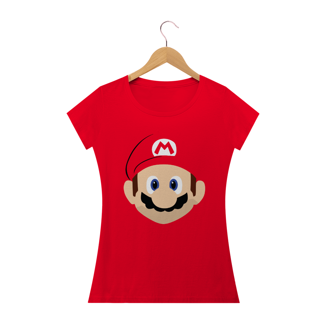 Nome do produto: Mario Minimalista - Camiseta Babylook