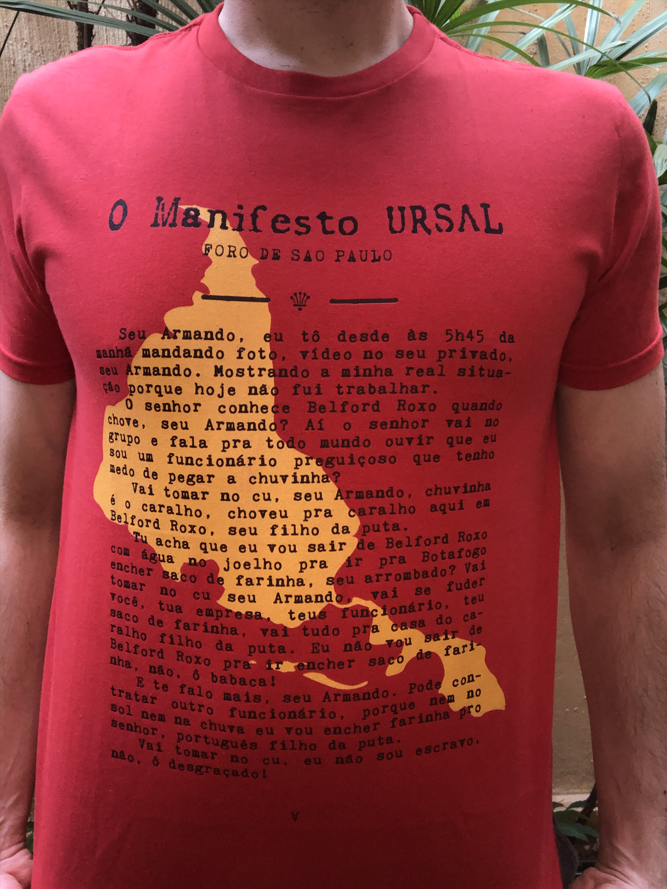 Nome do produto: manifesto ursal (vermelho)