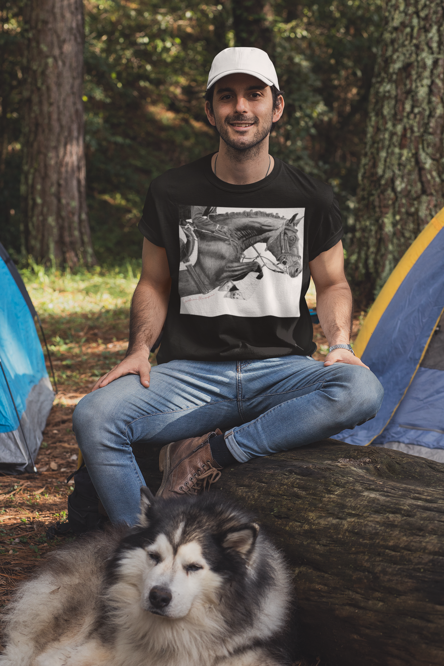 Nome do produto: camiseta cavalo de salto