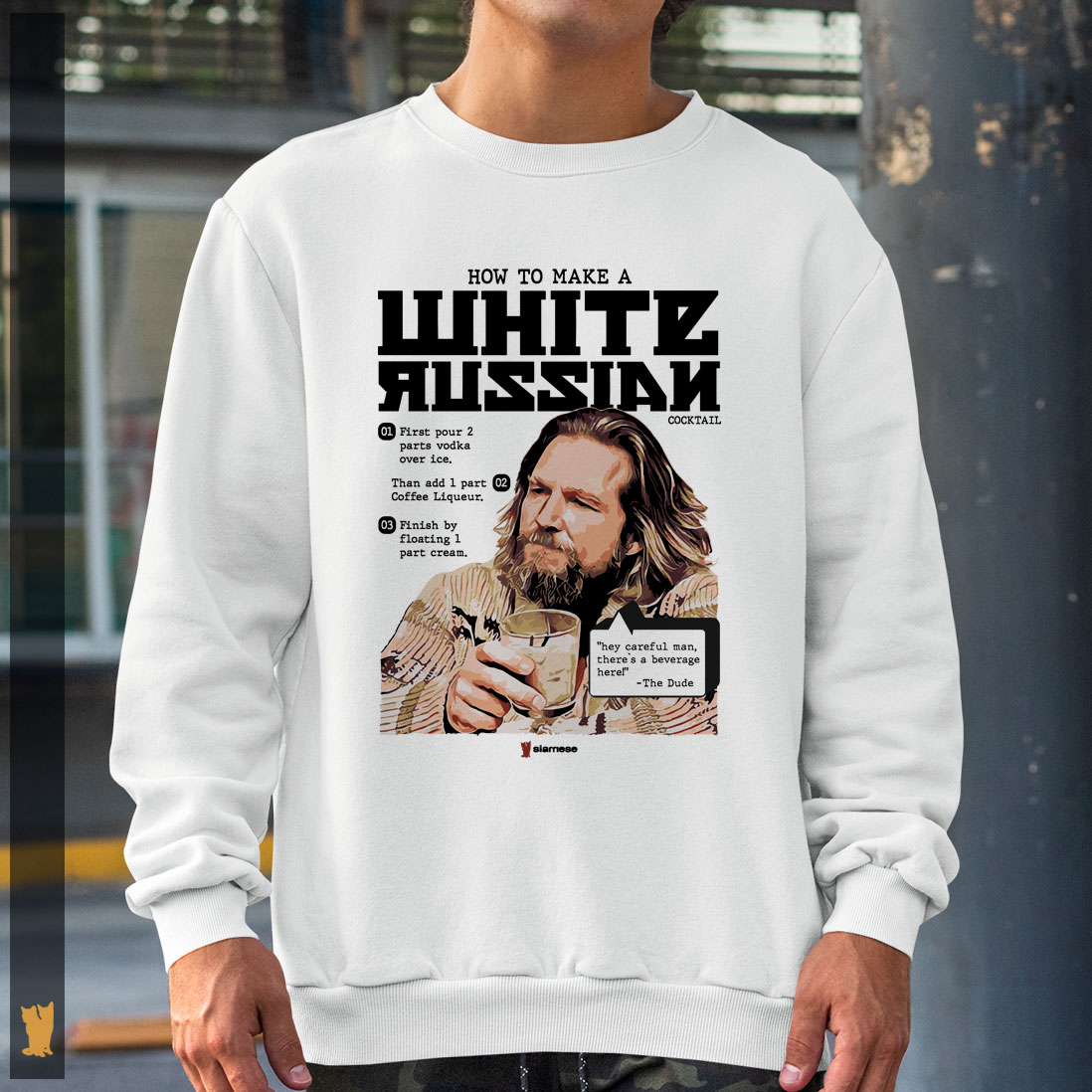 MOLETOM THE DUDE WHITE RUSSIAN