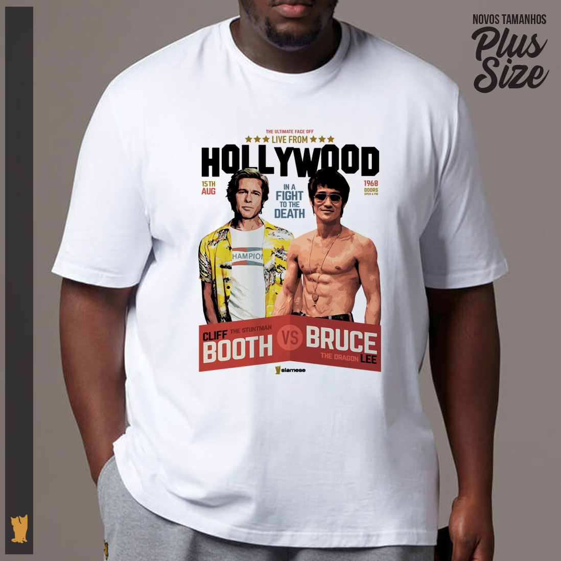 SIAMESE PLUS SIZE CLIFF BOOTH VS BRUCE LEE - BRANCA