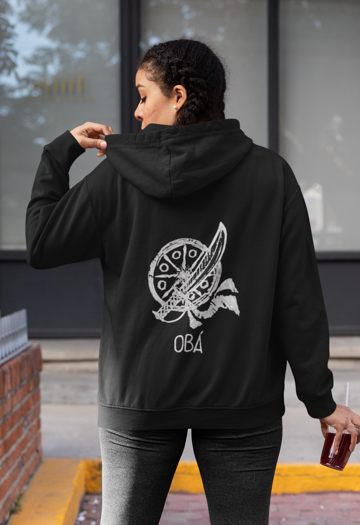 Nome do produto: Moletom de Zíper Orixá Obá (Unisex)