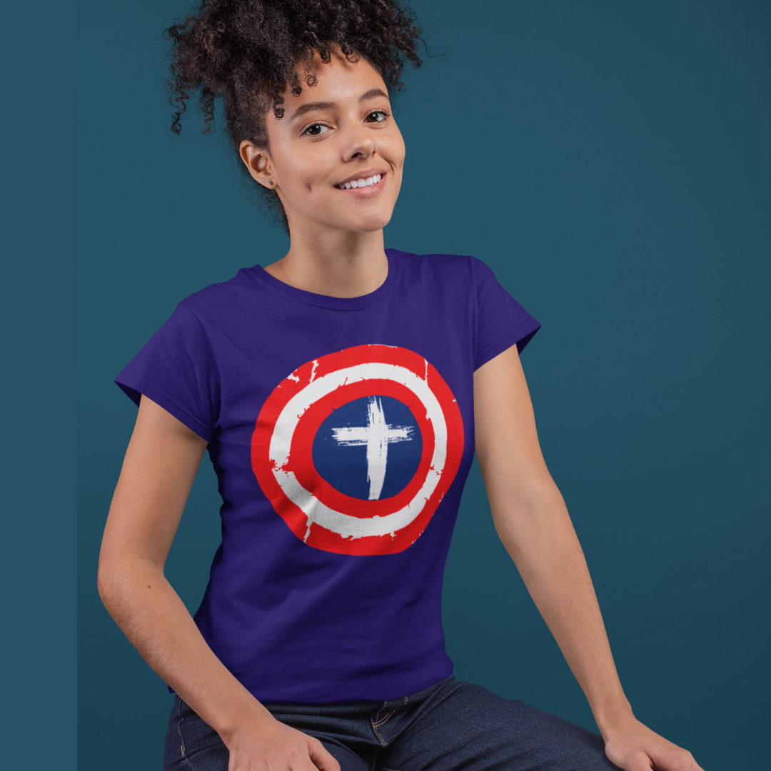 Nome do produto: Baby Look Feminina Capitão Jesus 