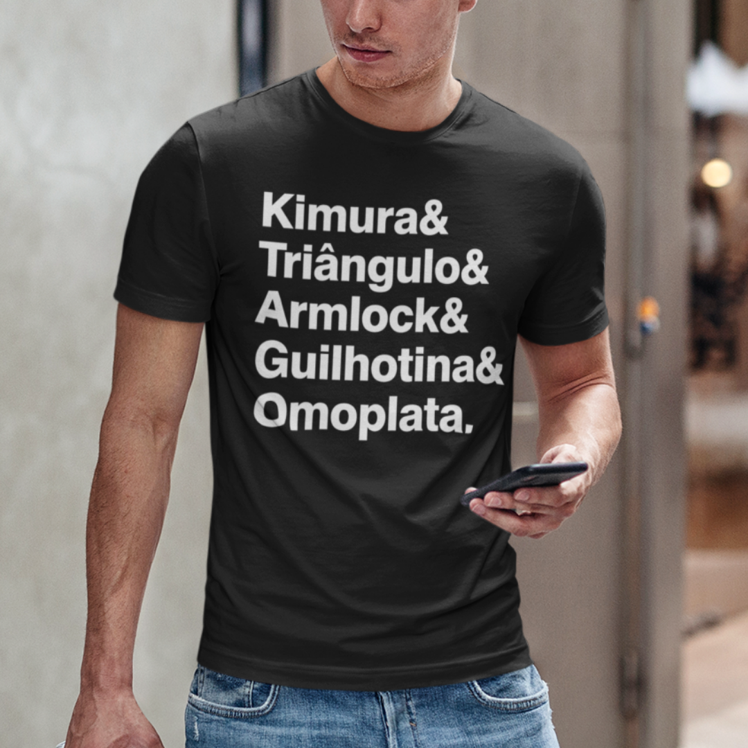 Nome do produto: Camiseta Jiujitsu Kimura Triangulo Armlock...