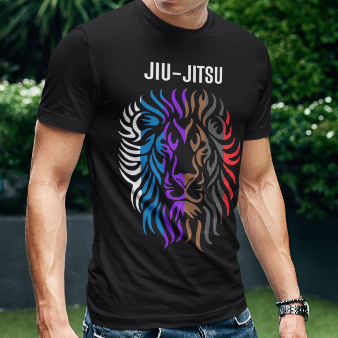 Nome do produto: Camiseta Jiujitsu Leão tribal