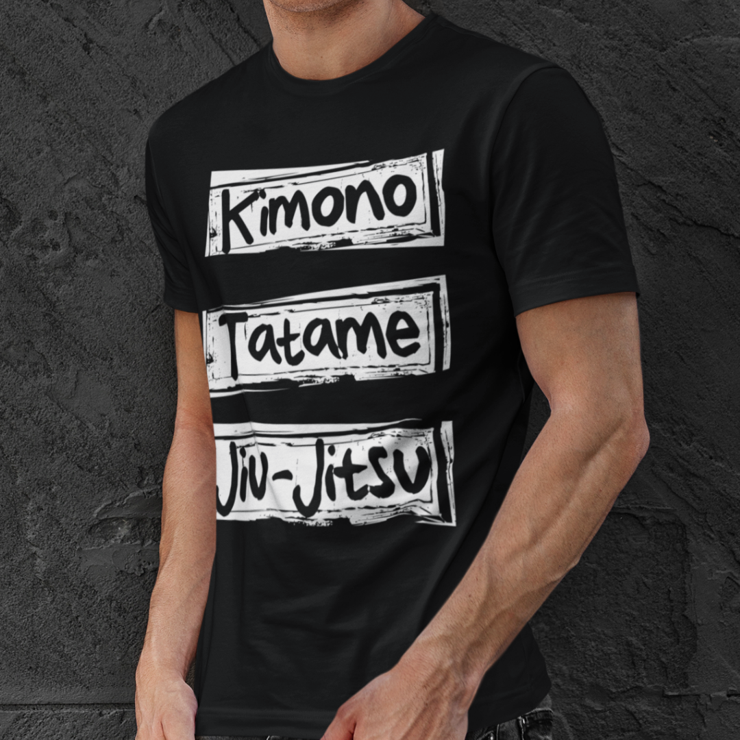 Nome do produto: Camiseta Jiu-jitsu Tatame Kimono
