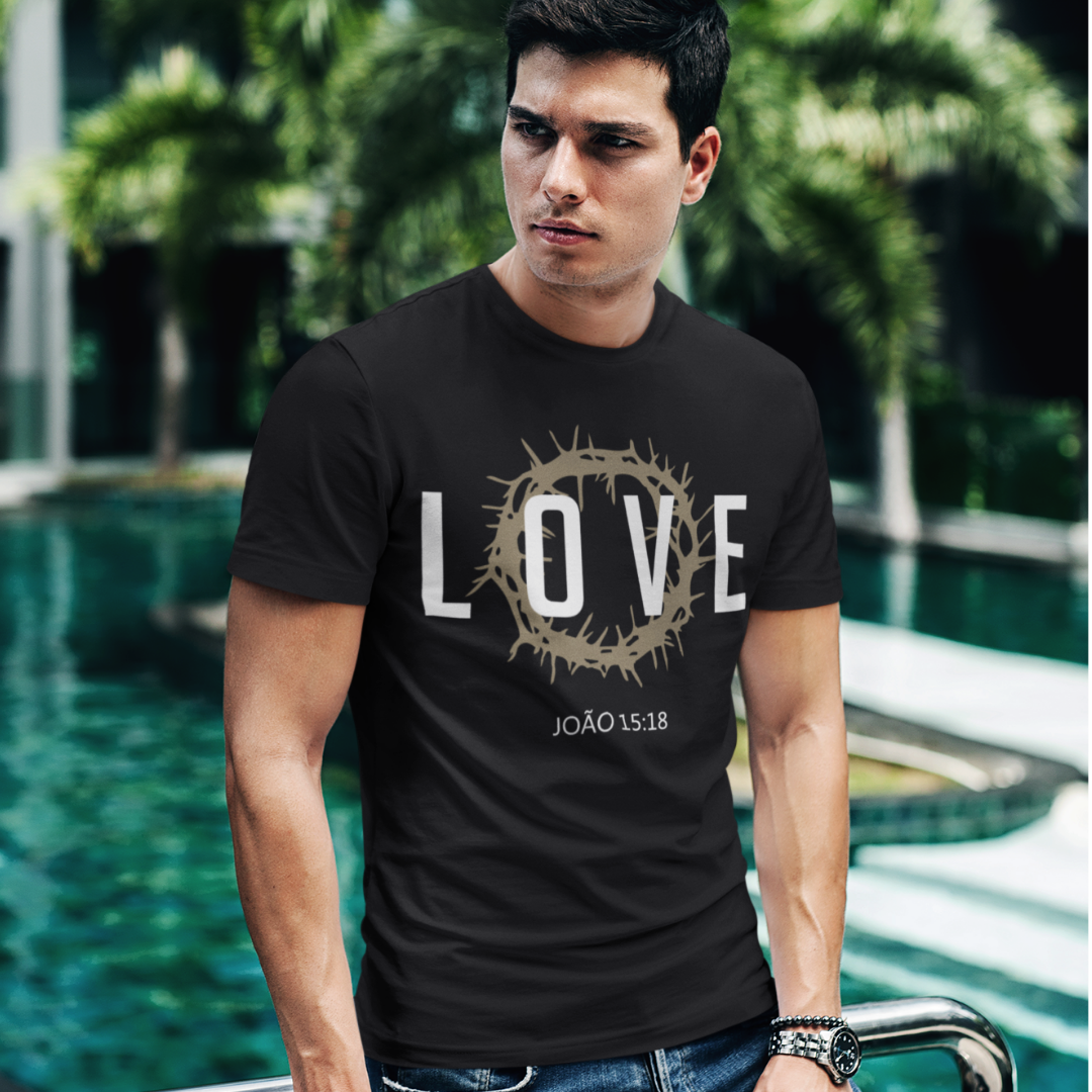 Nome do produto: Camiseta Love João 15:18