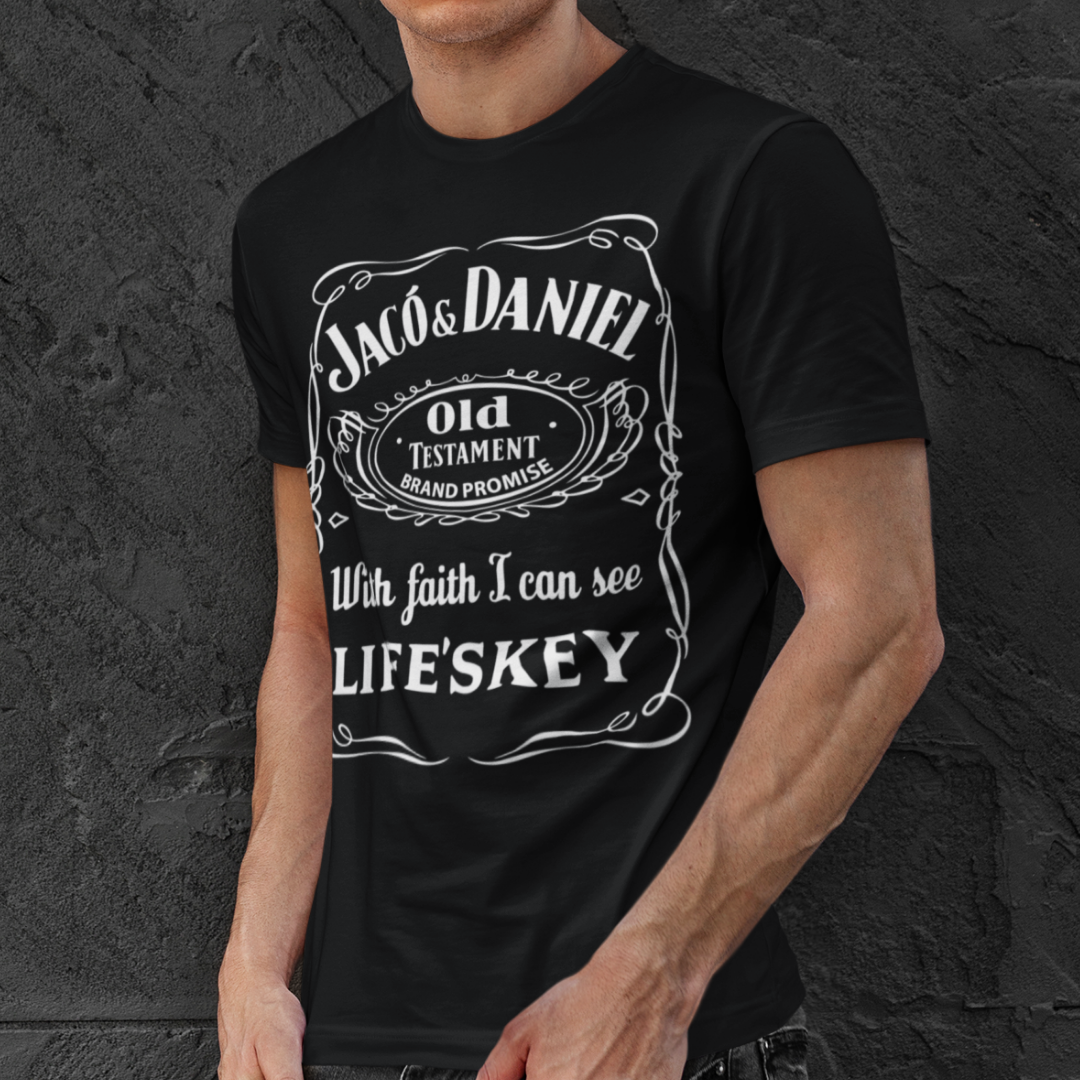 Nome do produto: Camiseta Jacó e Daniel