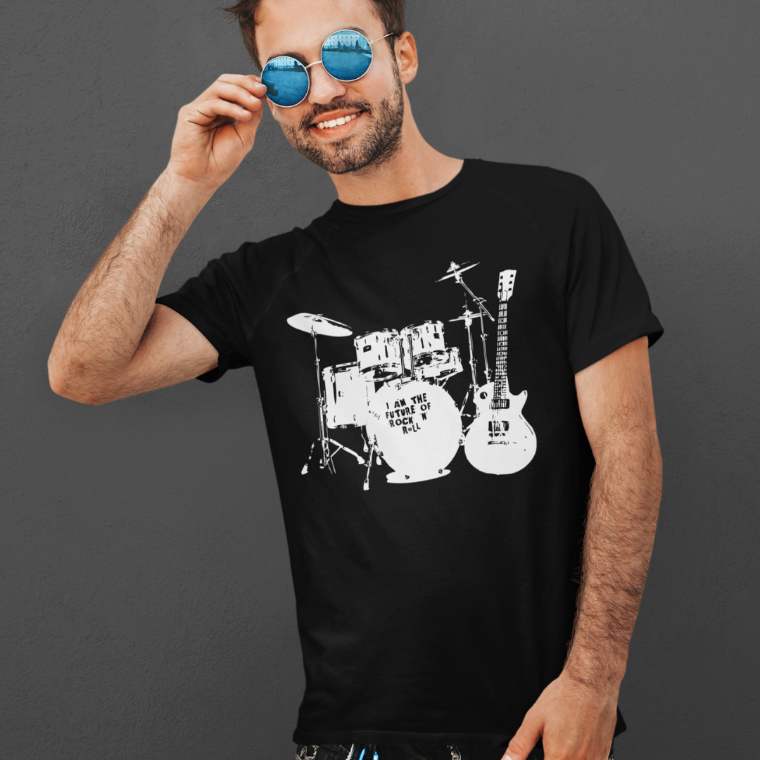 Nome do produto: Camiseta Bateria, Guitarra