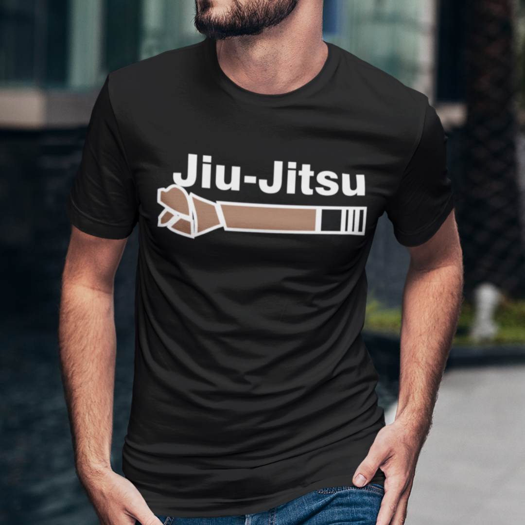 Nome do produto: Camiseta Jiu-jitsu Faixa Marrom