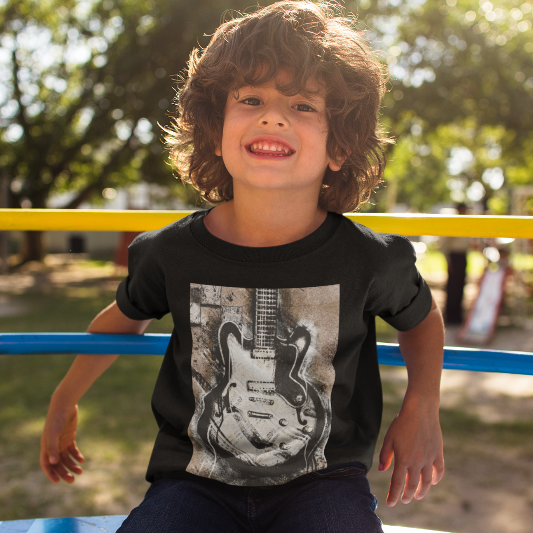 Nome do produto: T-shirt Infantil Guitarra Vintage
