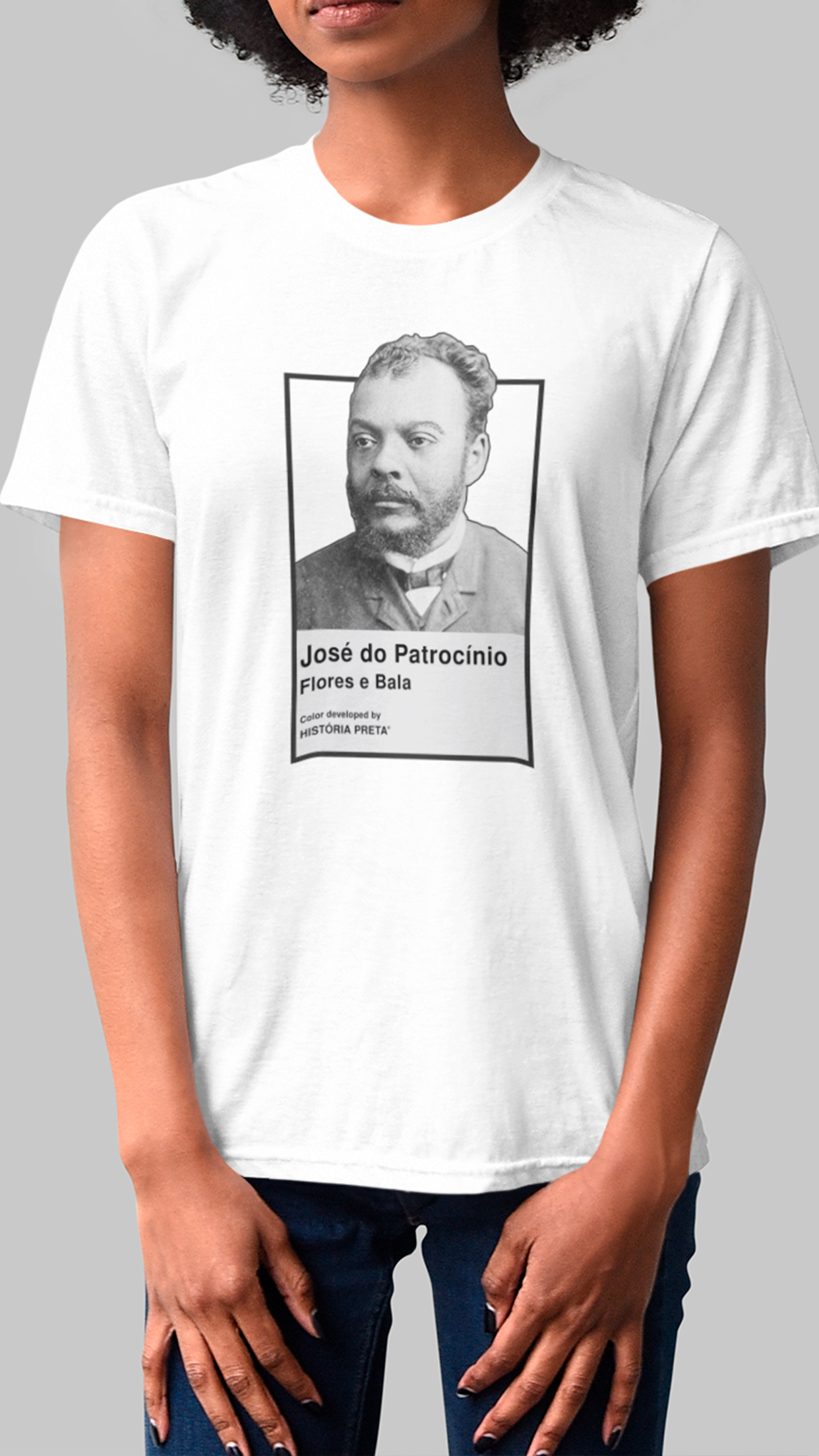 Nome do produto: Camiseta Pantone José do Patrocínio