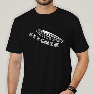 Camiseta Led Zeppelin - The Song Remains the Same - Algodão 100% Unissex | Retrolhama