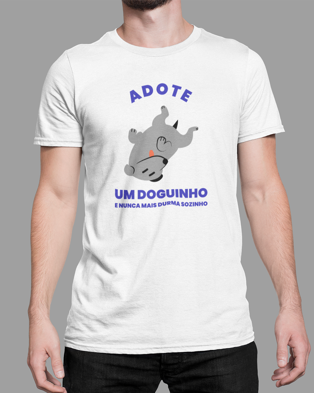 Nome do produto: Camiseta Adote Um Doguinho