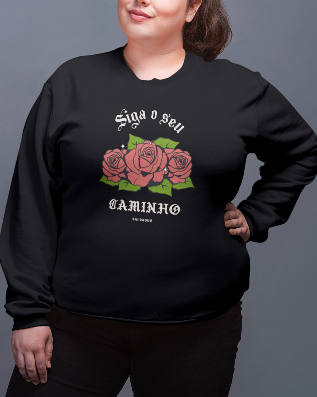 Nome do produto: Moletom Siga Seu Caminho