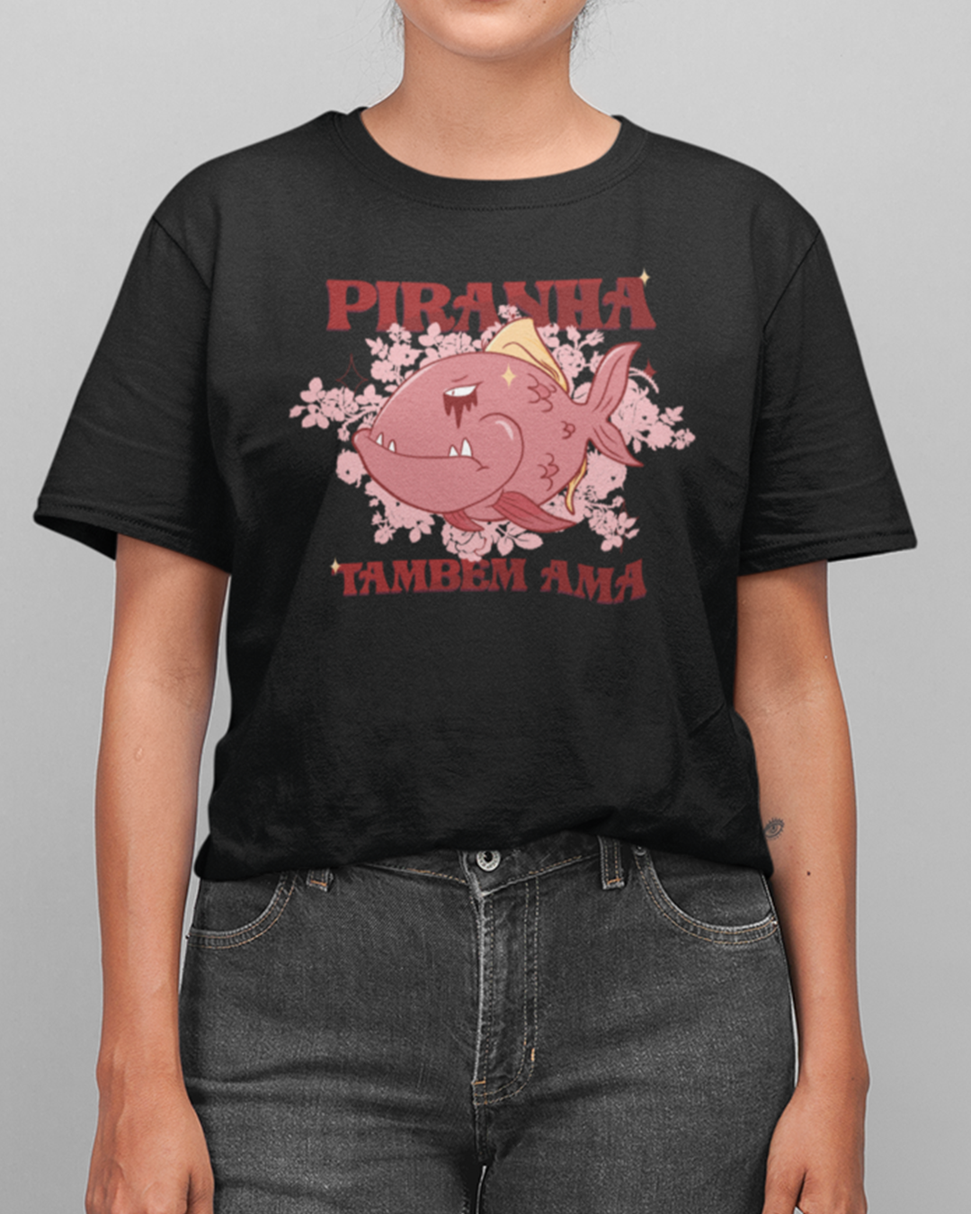 Nome do produto: Camiseta Piranha Também Ama