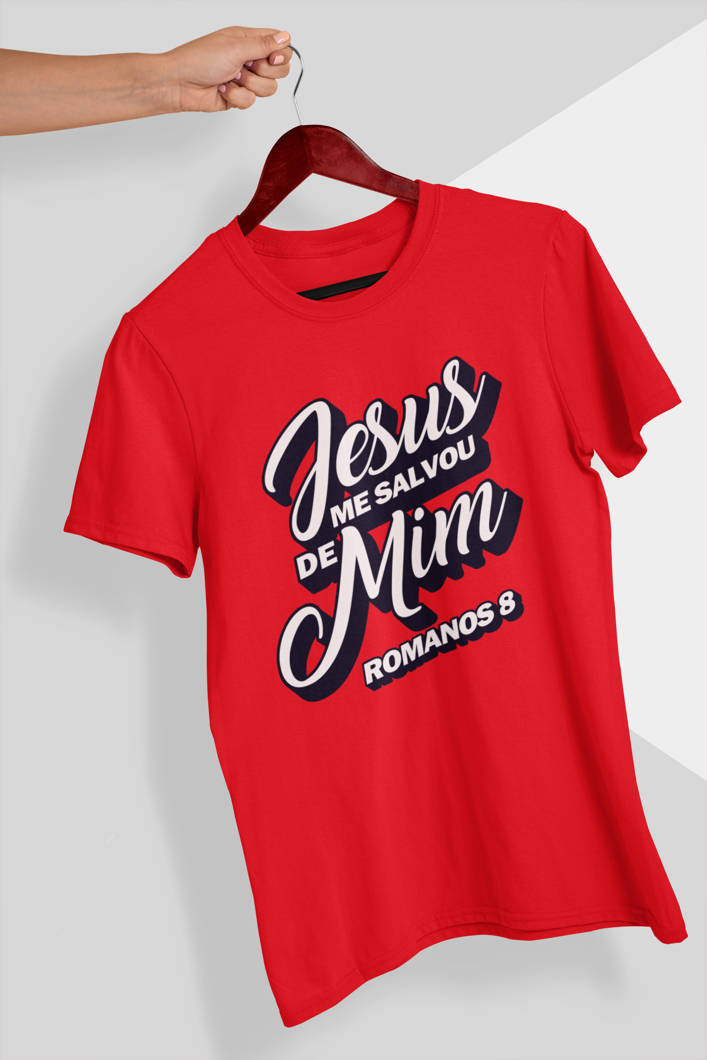 Nome do produto: Camiseta Jesus me Salvou de Mim