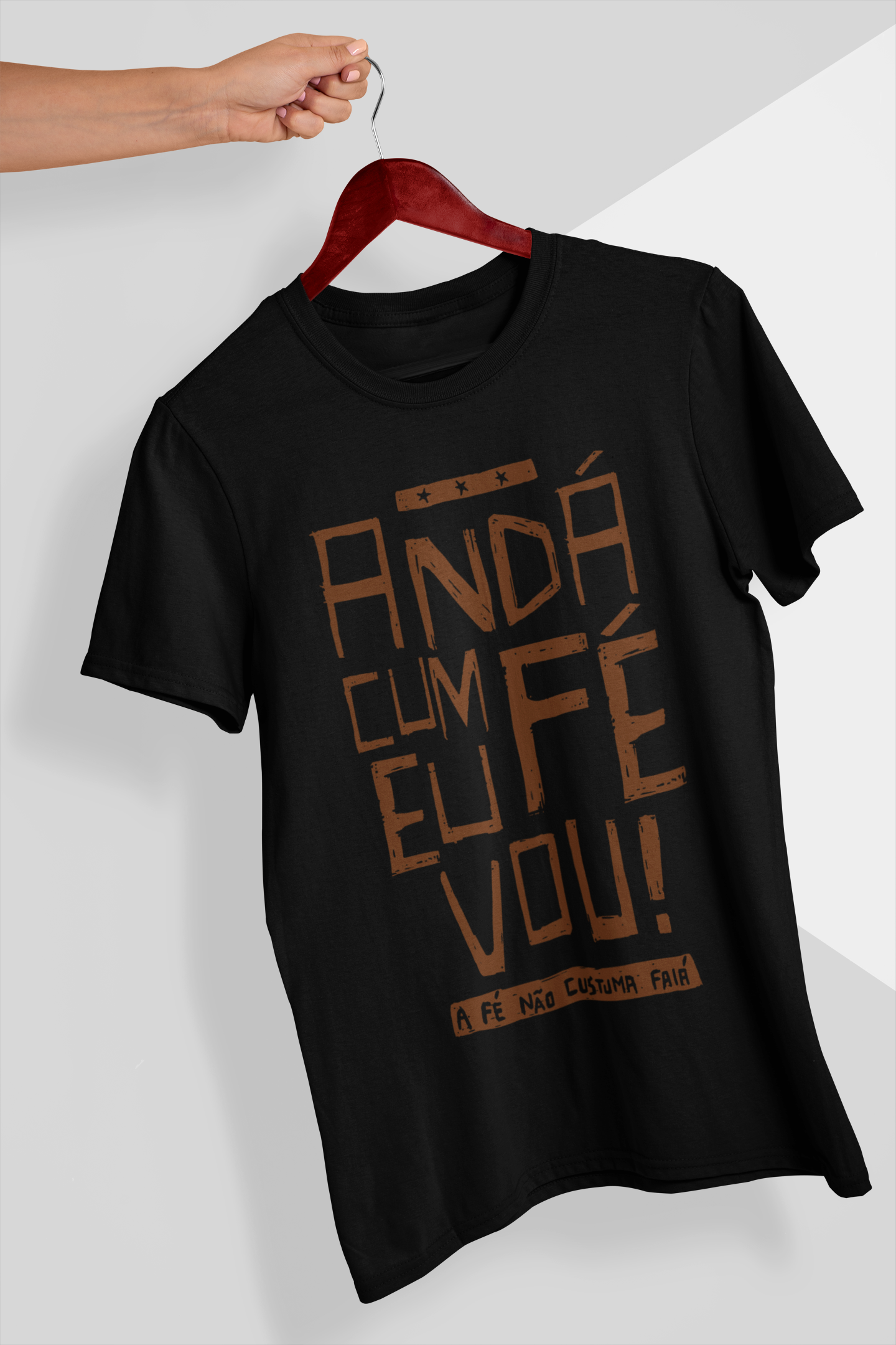Nome do produto: Camiseta Andá Cum Fé