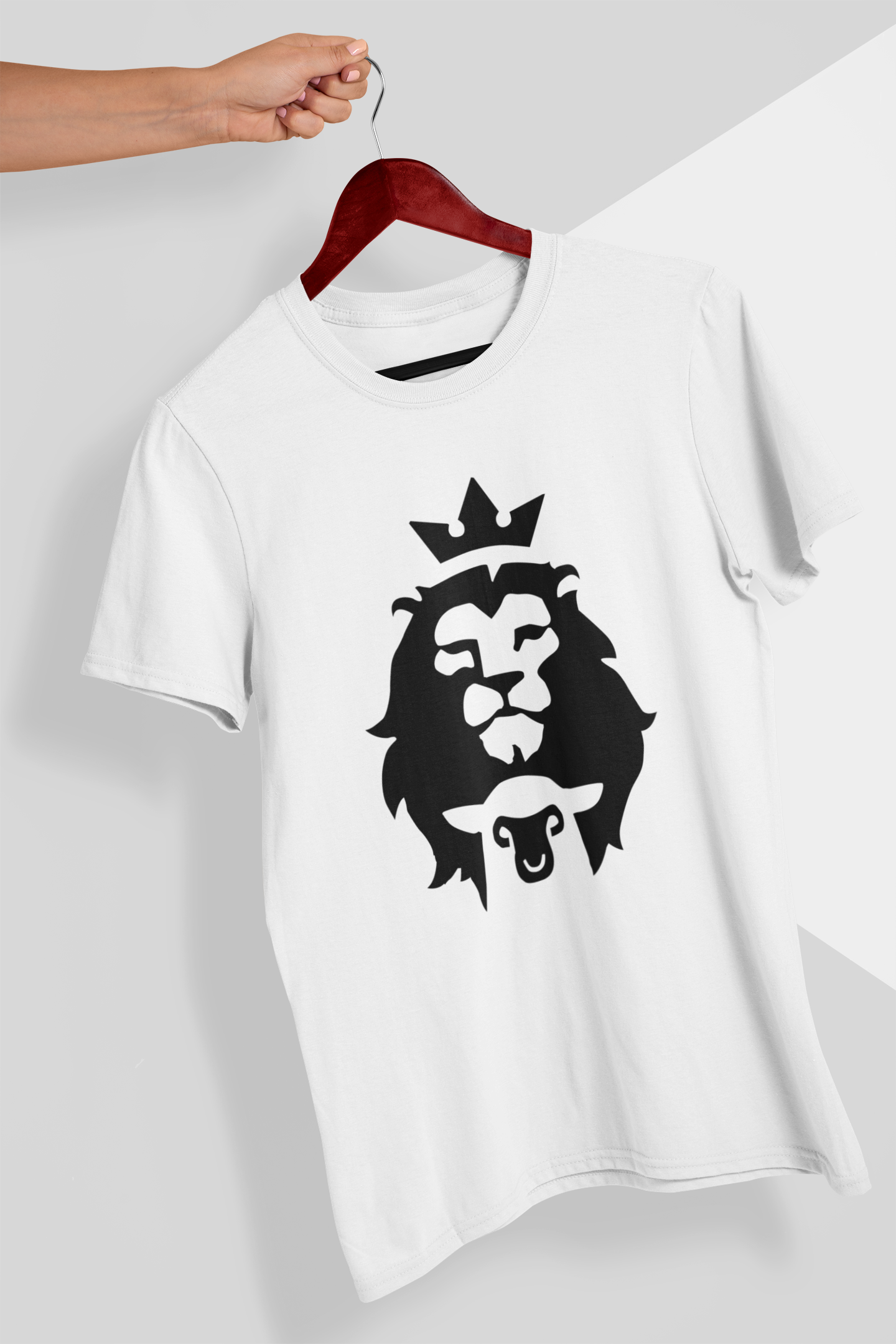 Nome do produto: Camiseta Cordeiro e Leão