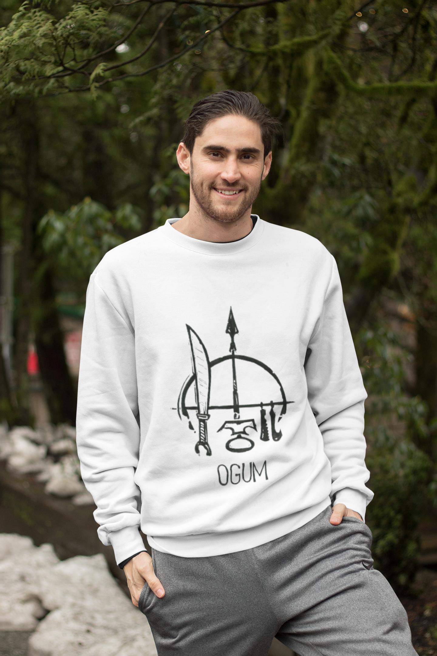 Nome do produto: Moletom Fechado Ogum 