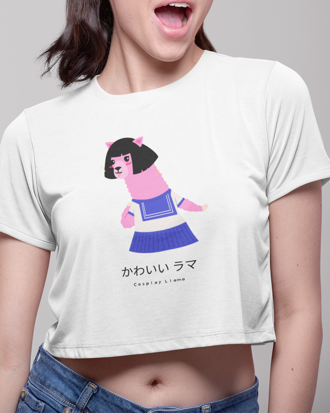 Nome do produto: Cropped Cosplay Lhama