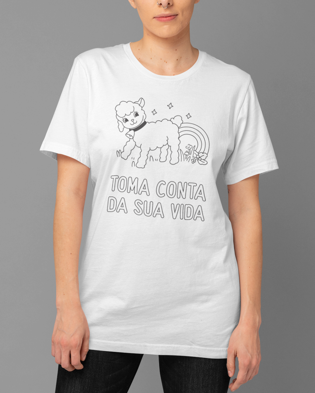 Nome do produto: Camiseta Toma Conta da Sua Vida