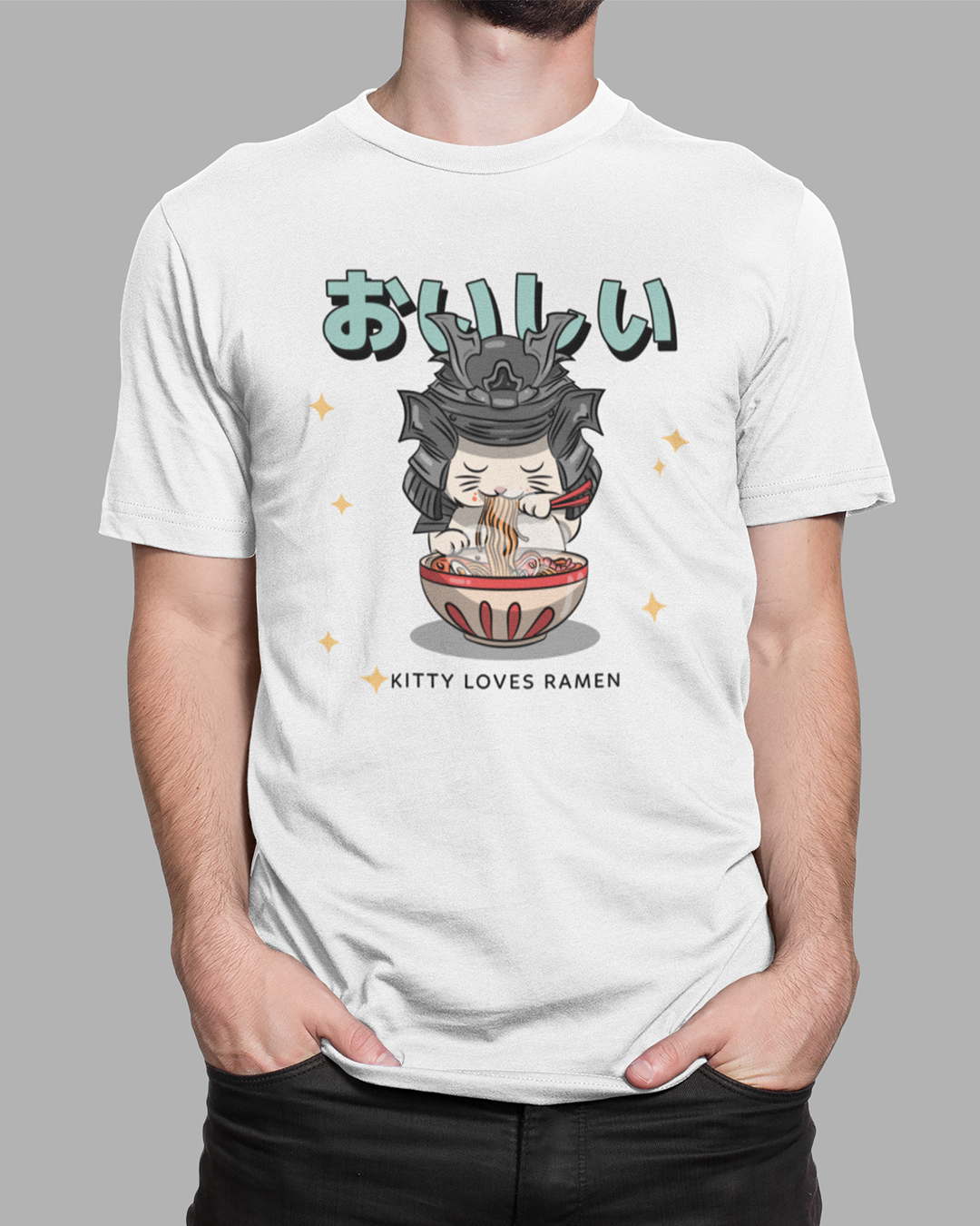 Nome do produto: Camiseta Kitty Loves Ramen