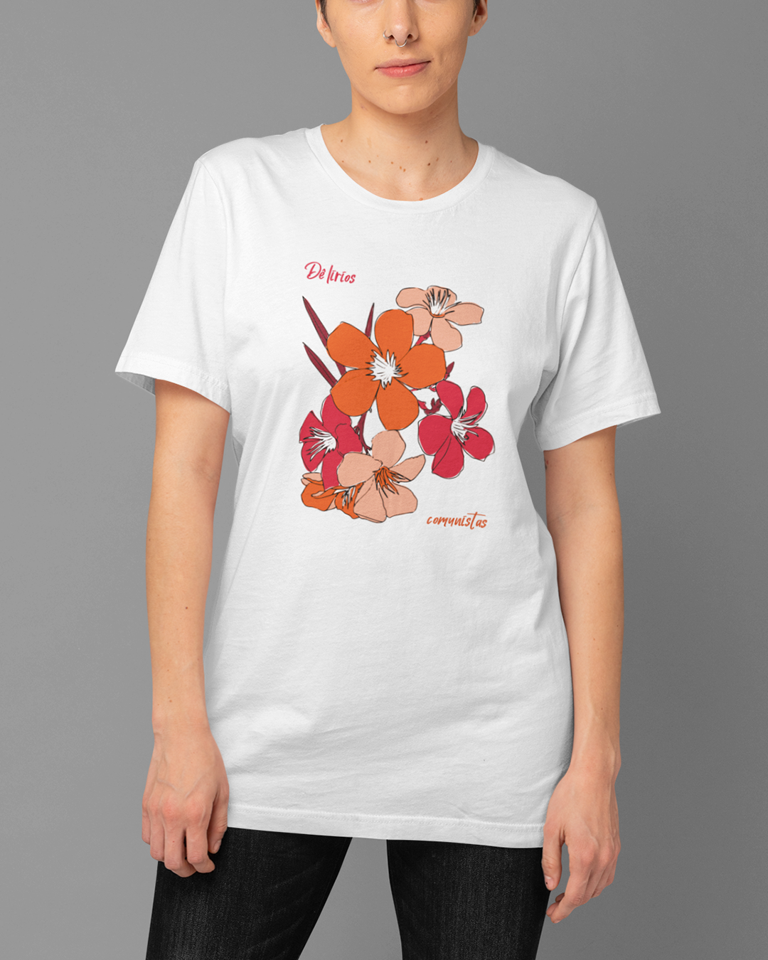 Nome do produto: Camiseta Dê Lírios Comunistas