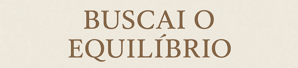 Buscai o Equilibrio