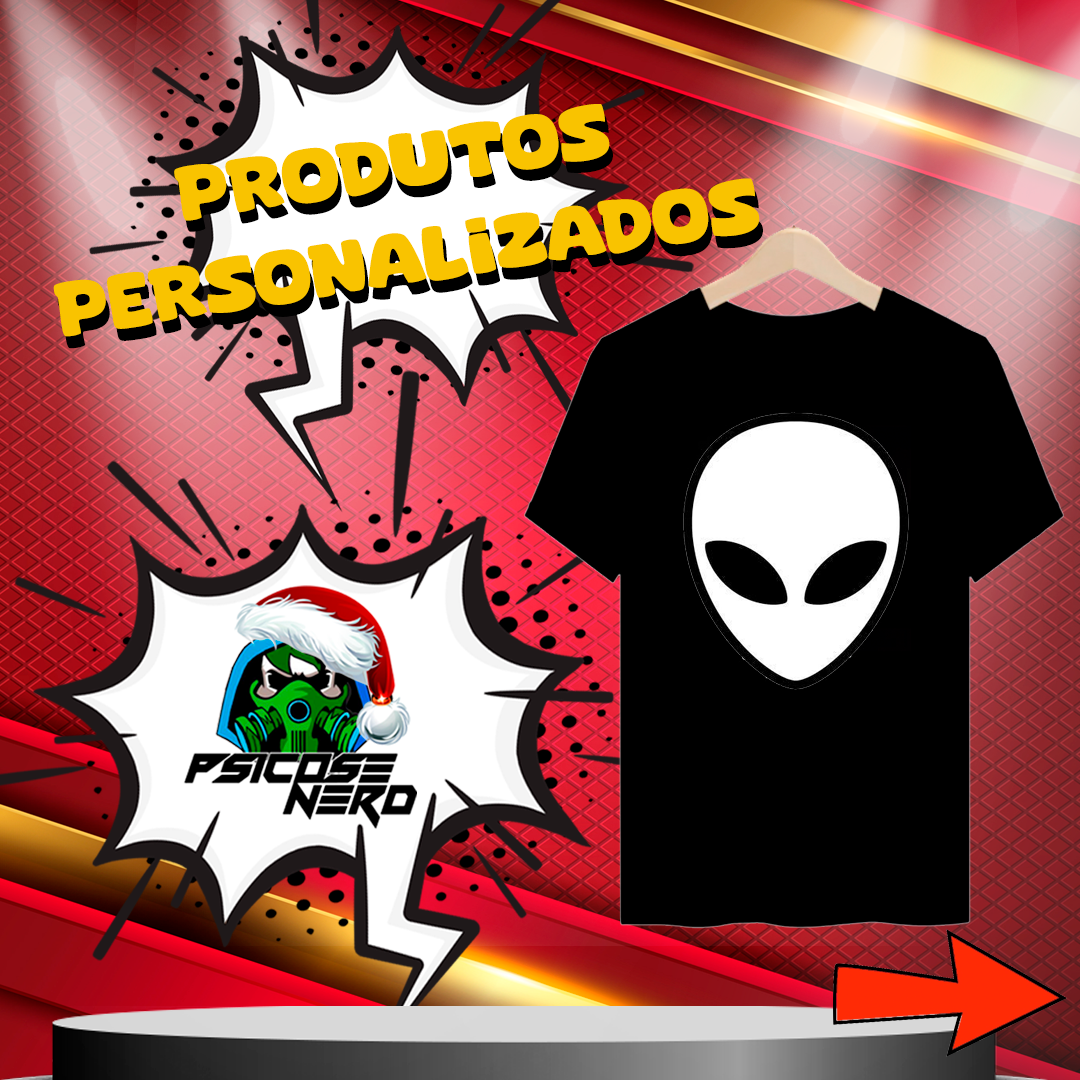 Nome do produto: CAMISETA ALLIEN ENTRE NÓS