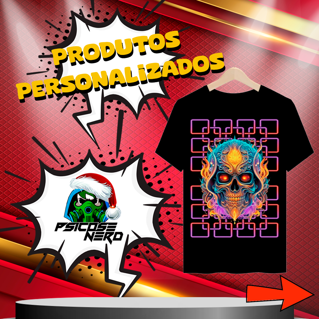Nome do produto: CAMISETA SKULL BLOCKS