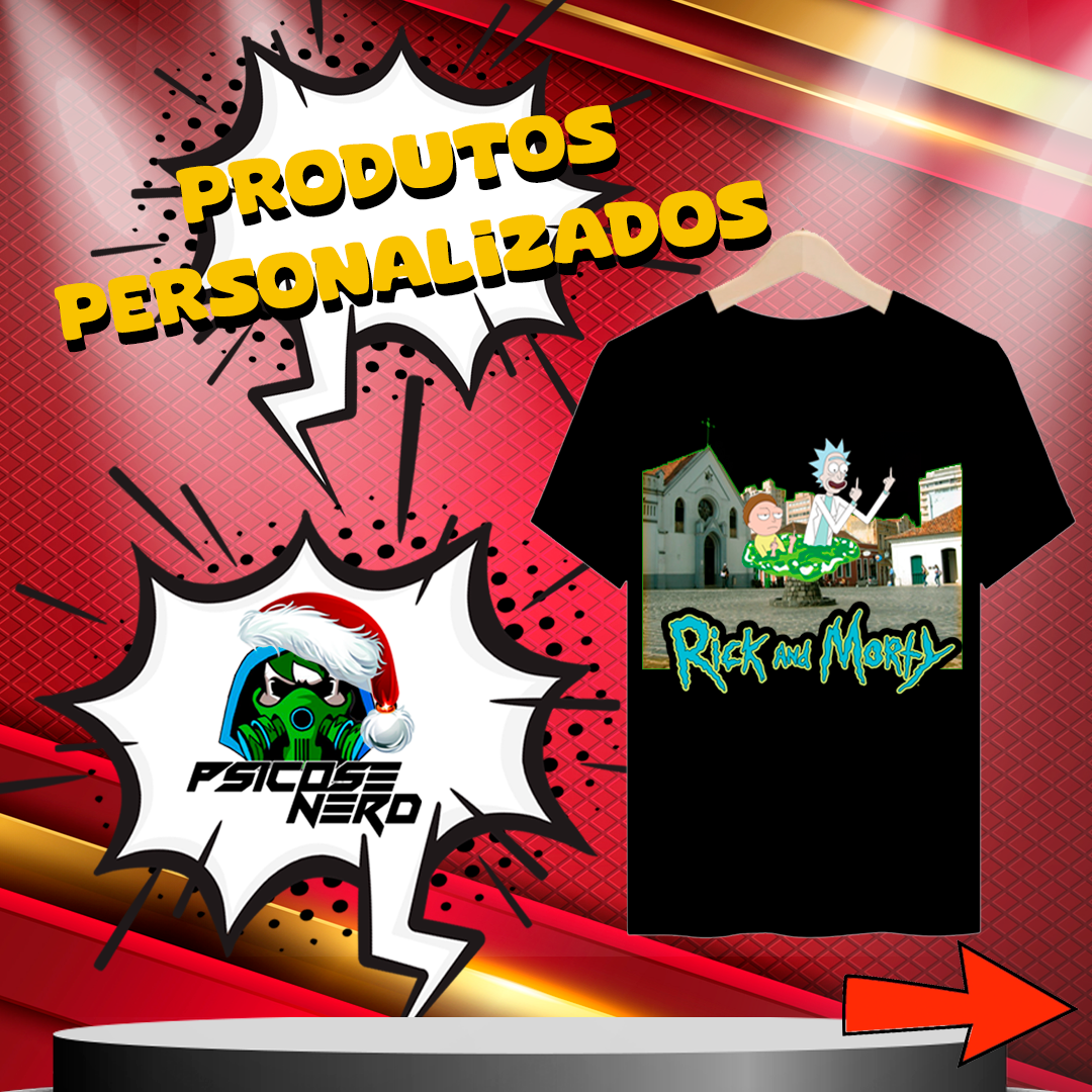 Nome do produto: CAMISETA RICK AND MORTY