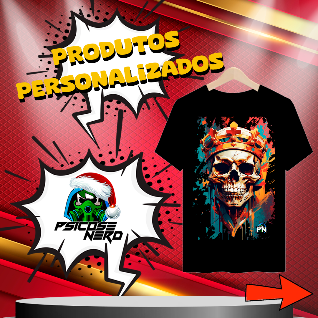 Nome do produto: CAMISETA SKULL KING 