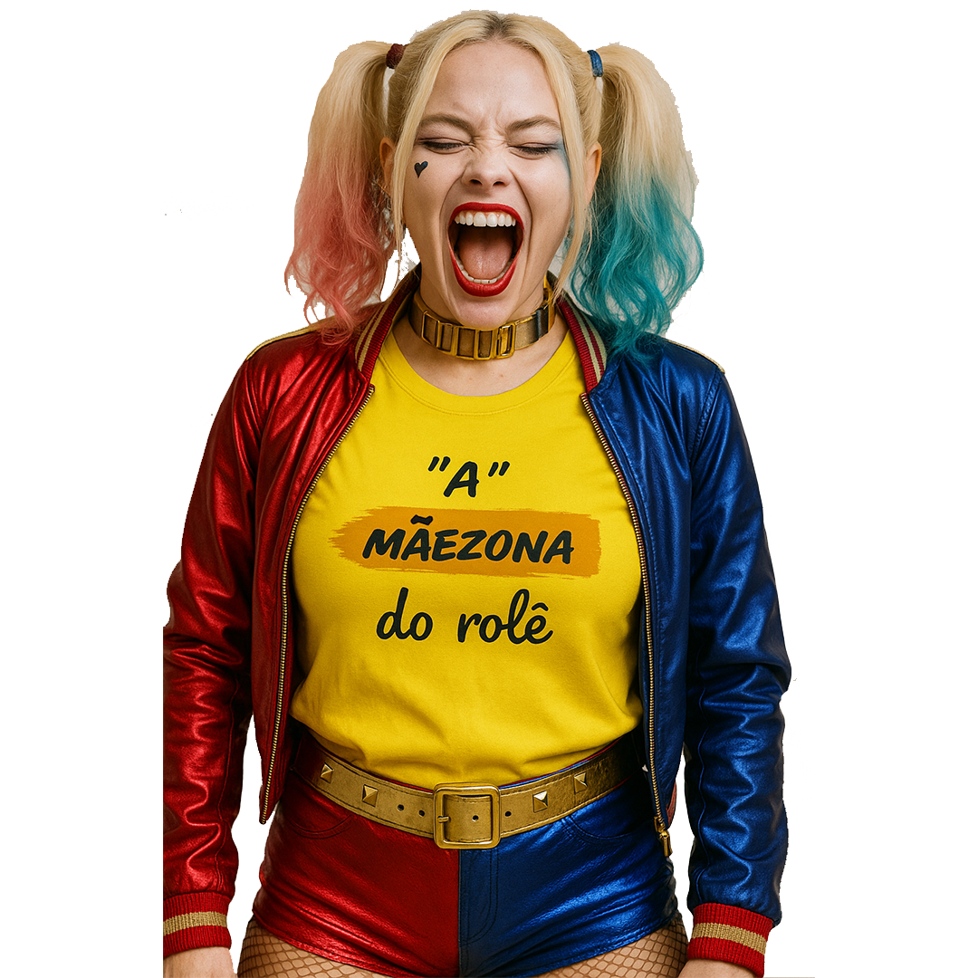 Nome do produto: Camiseta Estampa Frase A Mãezona do Role Quality