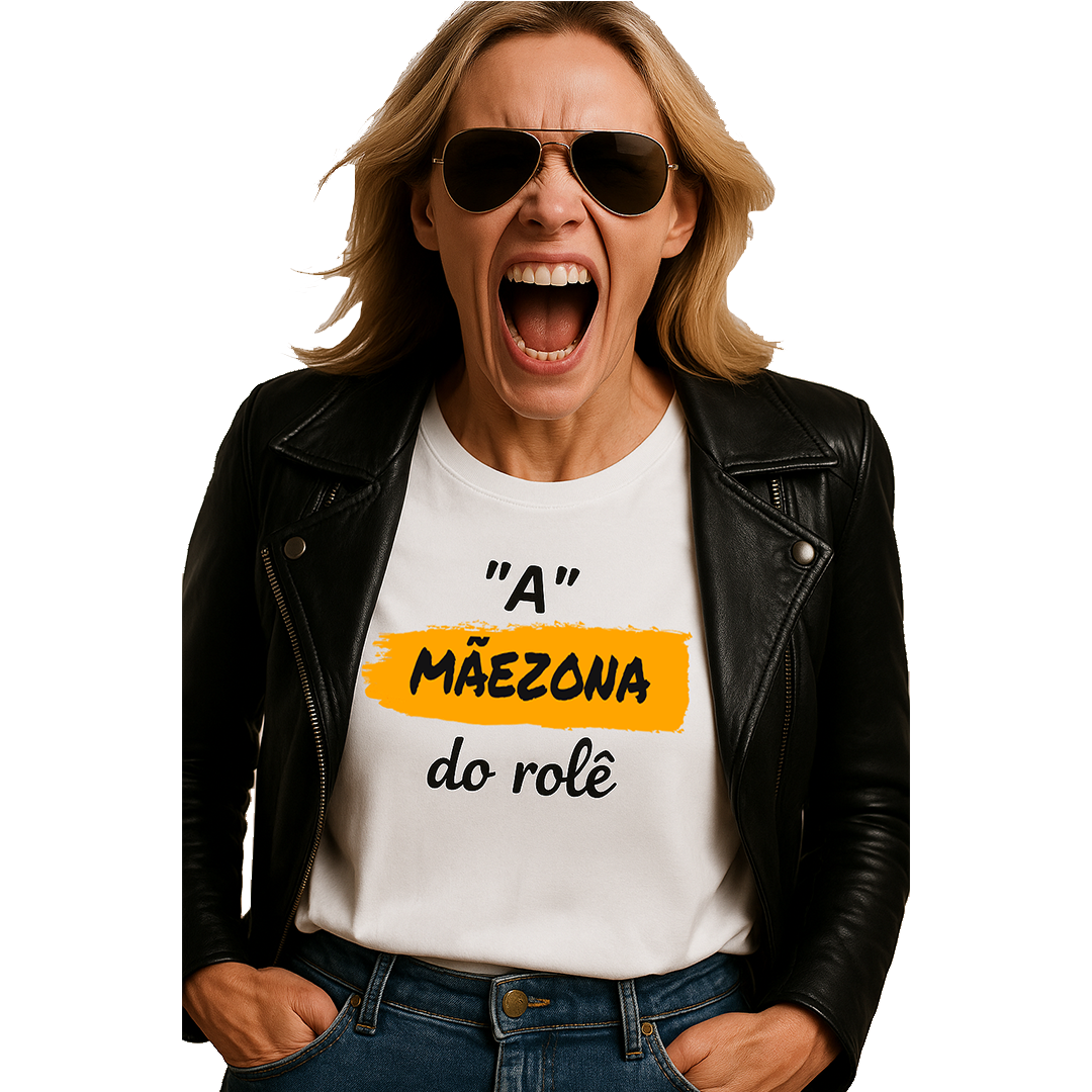 Nome do produto: Camiseta Baby Long Quality Estampa Frase - A Mãezona do rolê