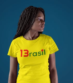 T-shirt Baby Look 13rasil