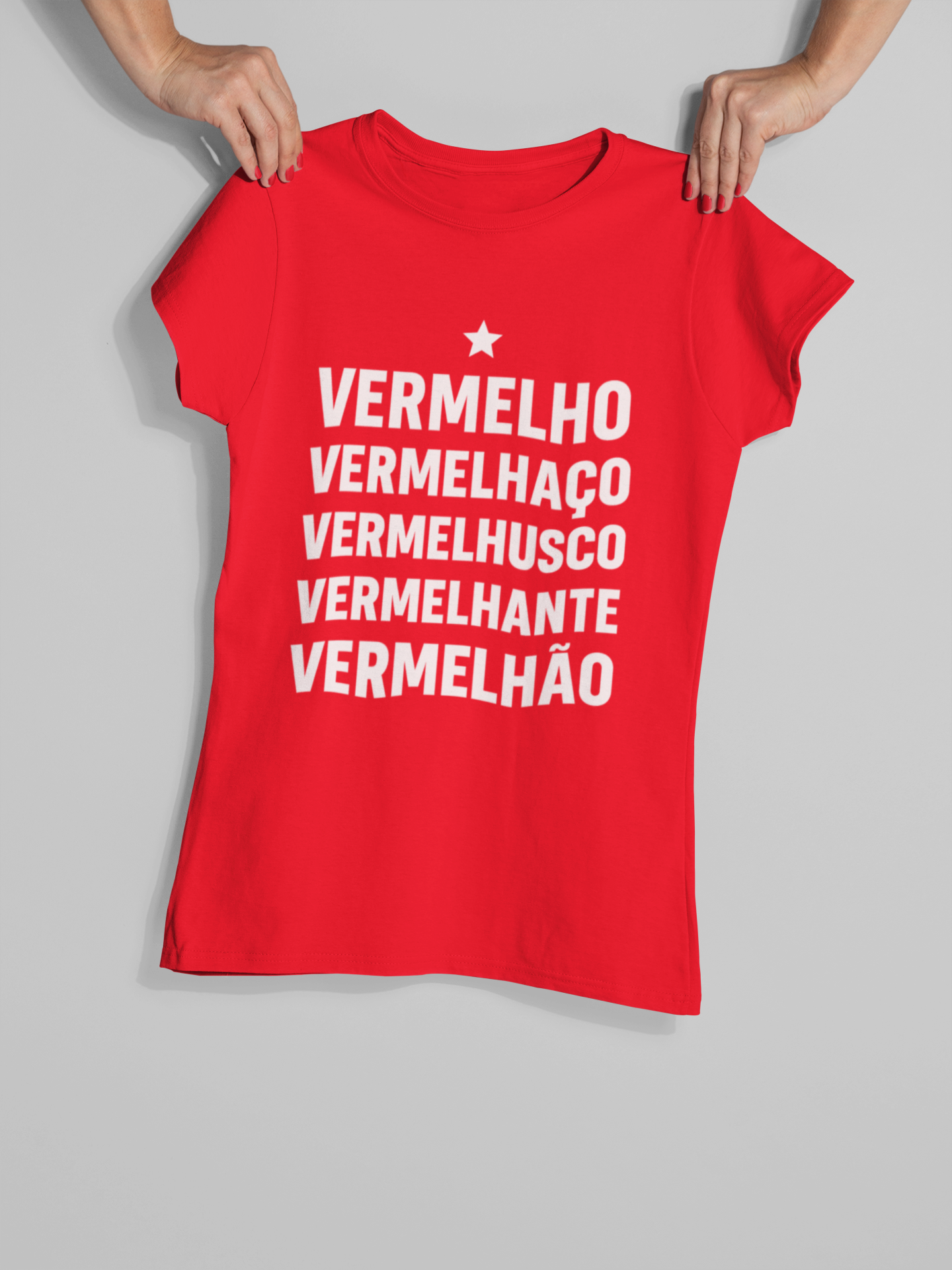T-shirt Baby Look VERMELHO