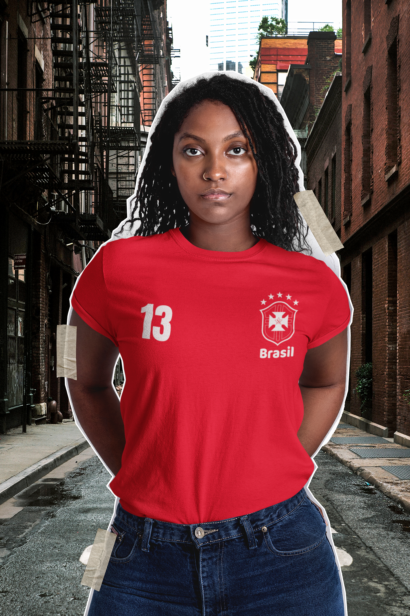 T-shirt Baby Look BRASIL