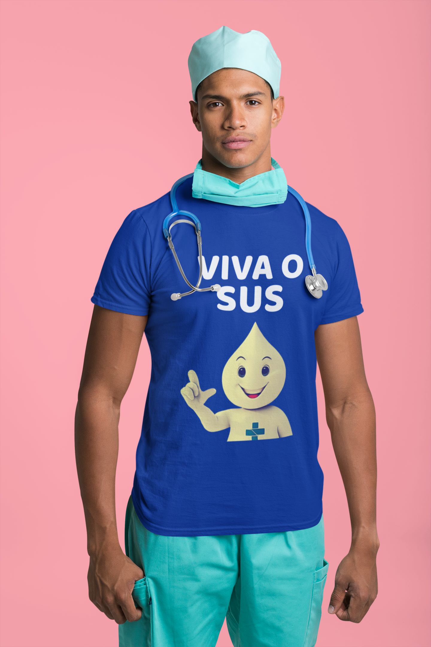 T-shirt Tradicional VIVA O SUS