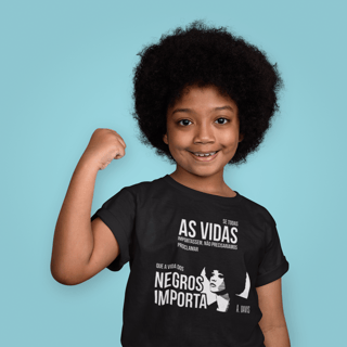 T-shirt Infantil Classic Vidas Negras
