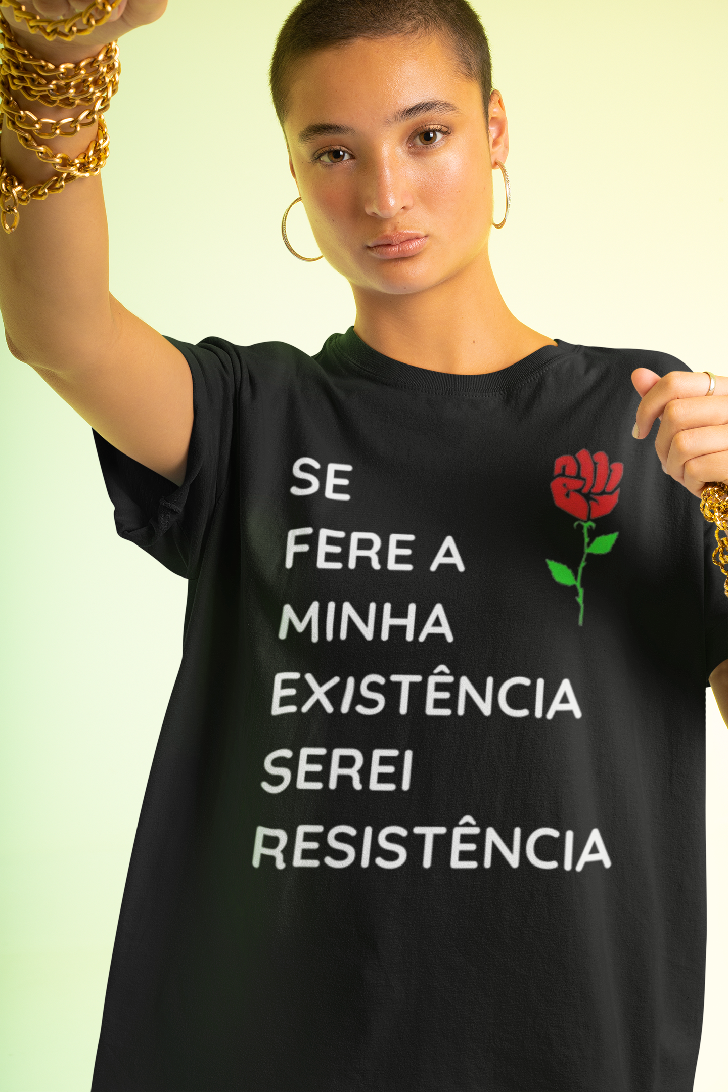 Camisa Oversized Serei Resistência