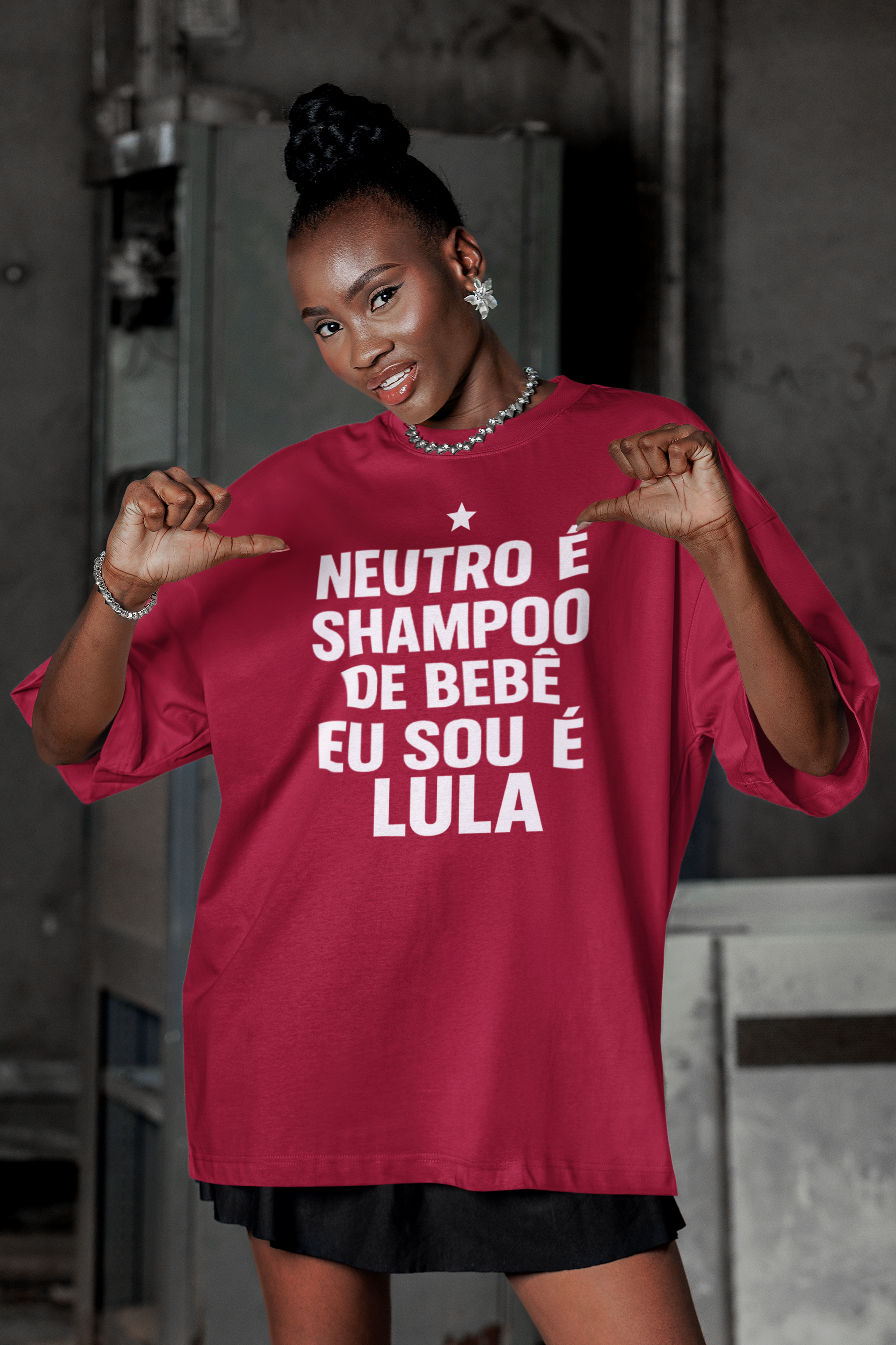 Camisa Oversized EU SOU É LULA