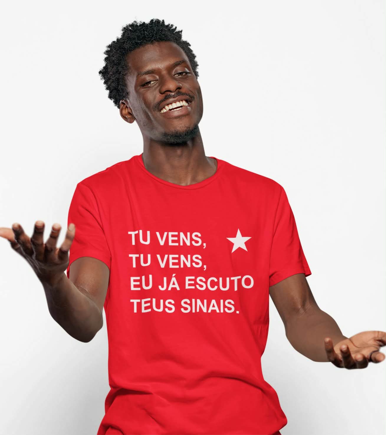T-shirt Tradicional Teus Sinais