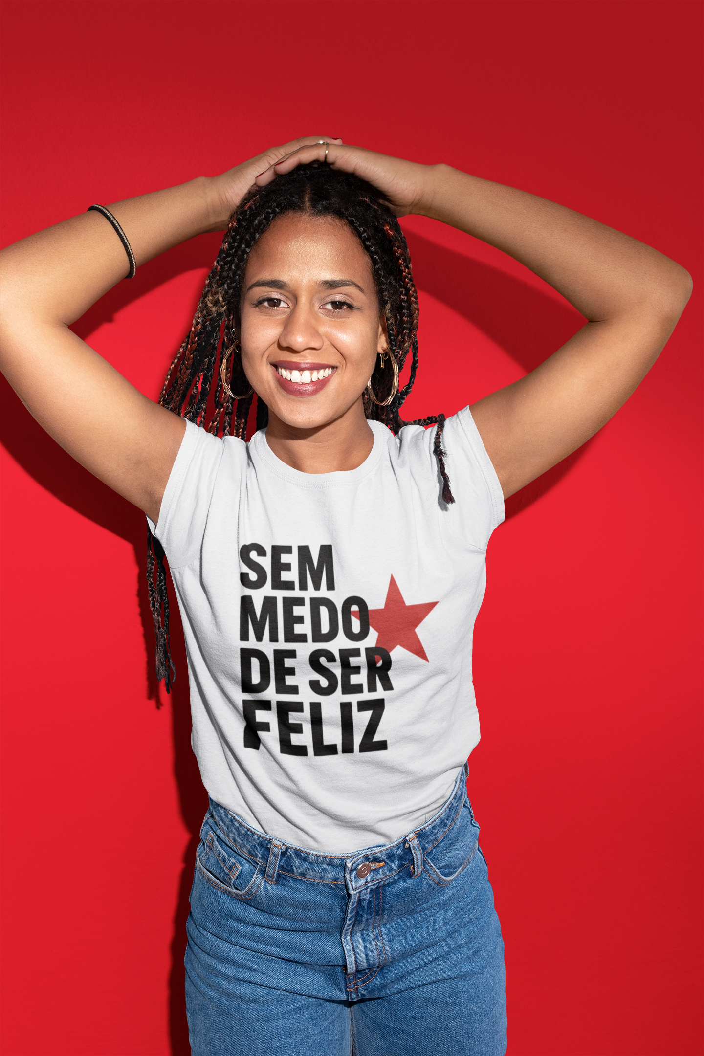 T-shirt Baby Look SEM MEDO