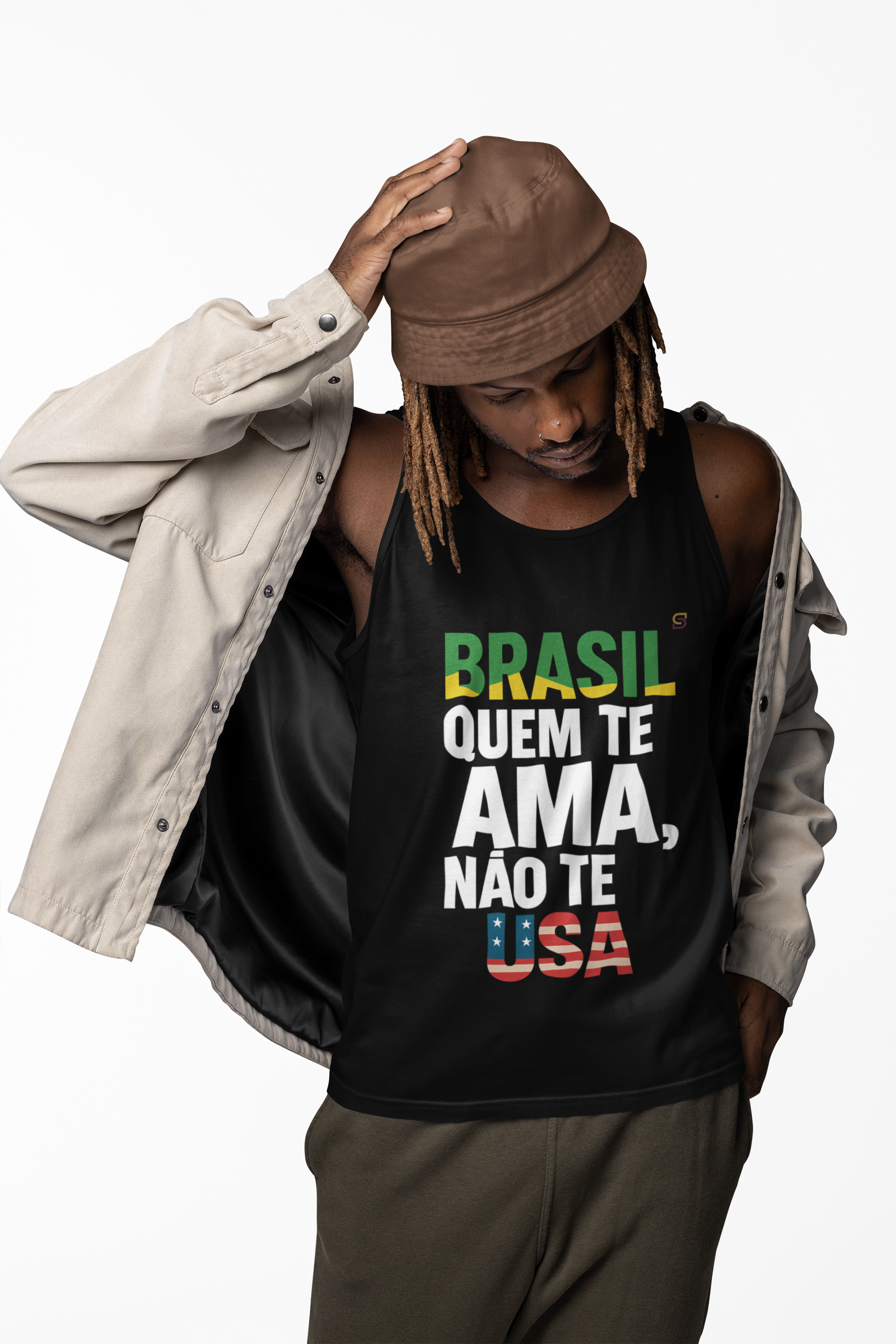 Regata UNISSEX BRASIL QUEM TE AMA