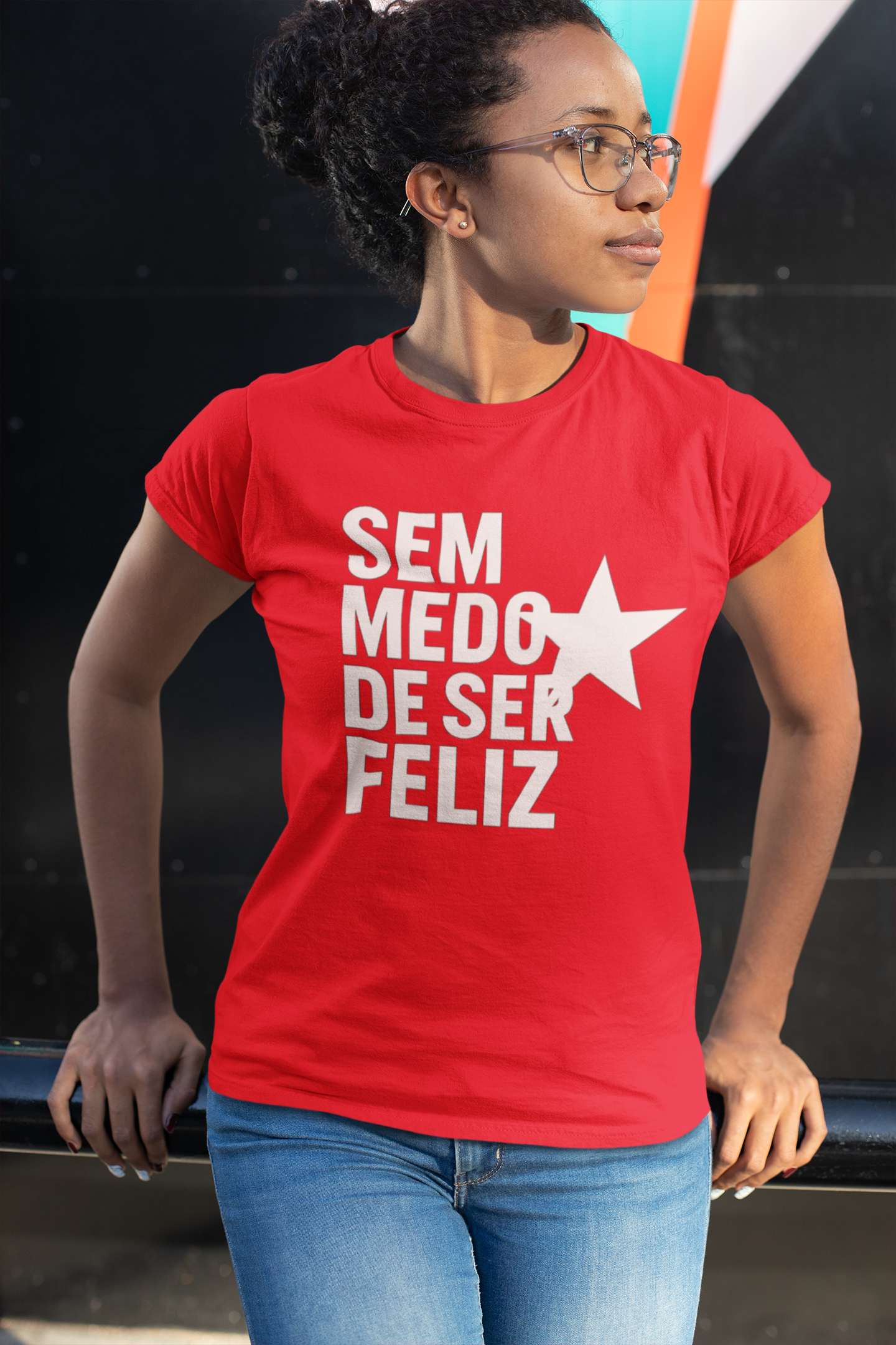 T-shirt Baby Look SEM MEDO