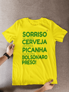 T-shirt Tradicional Bolsonaro Preso!