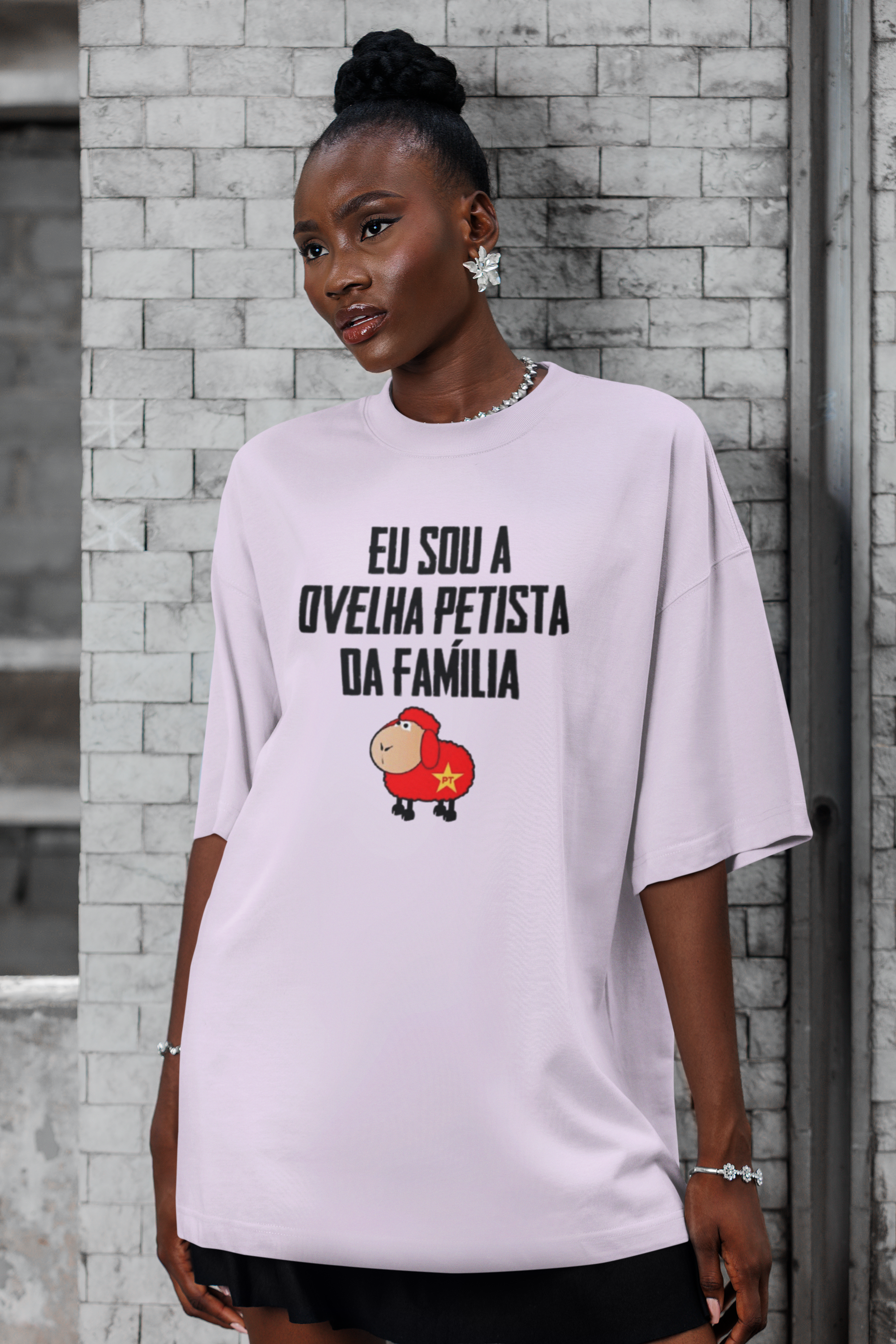 Camisa Oversized Ovelha Petista