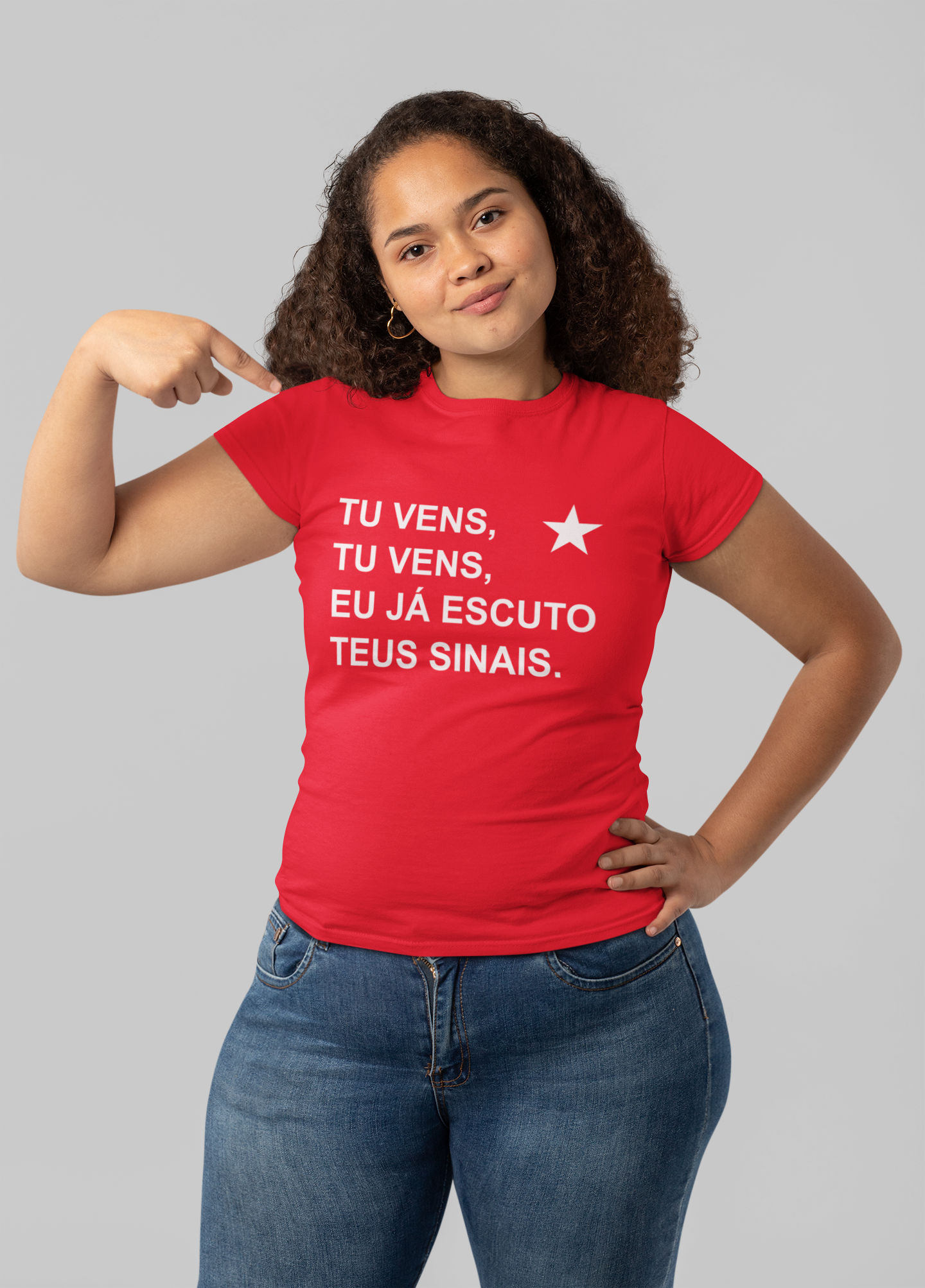 T-shirt Baby Look Teus Sinais