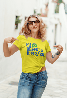 T-shirt Baby Look EU DEFENDO O BRASIL